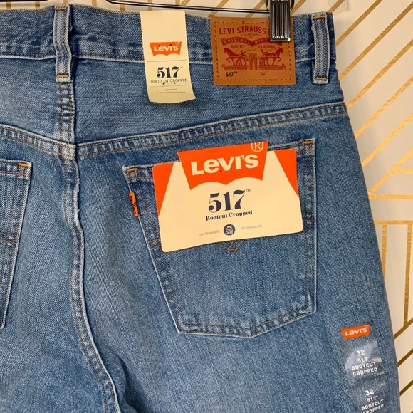 Levi's Orange Tab‎ 517 Bootcut Cropped Jeans 32 - Picture 8 of 8